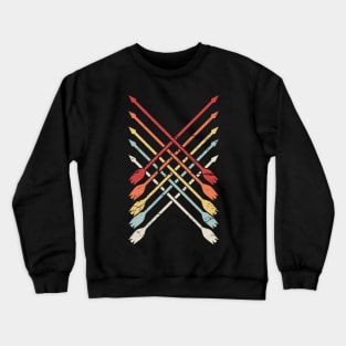 Retro Archery Bow Hunting Arrows Crewneck Sweatshirt